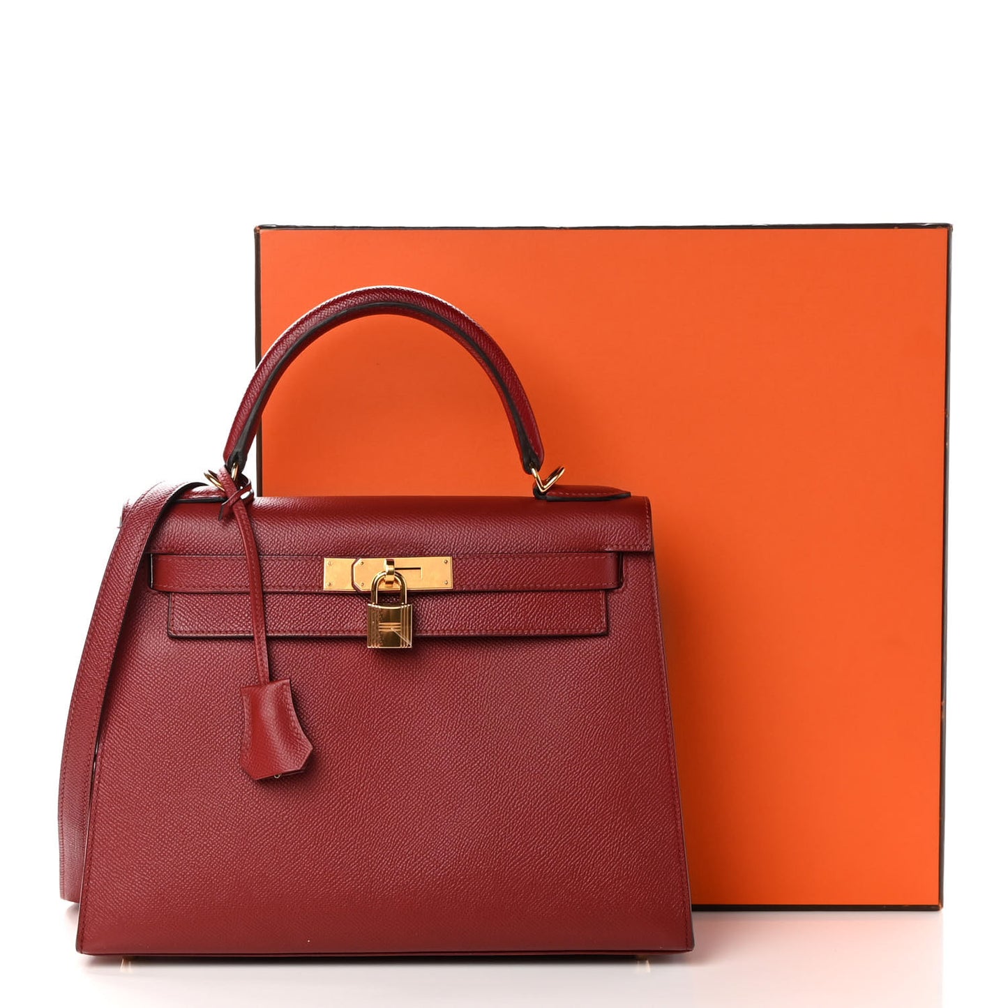 Epsom Kelly Sellier 28 Rouge Grenat