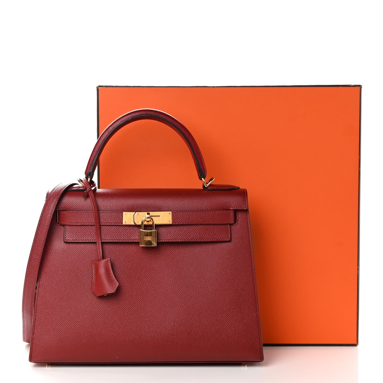 Hermes Epsom Kelly Sellier 28 Rouge Grenat 19 of 19