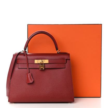 Hermes Epsom Kelly Sellier 28 Rouge Grenat 19 of 19
