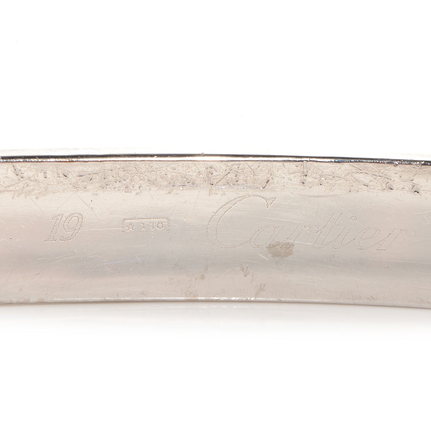 Cartier 18K White Gold LOVE Bracelet 19 3 of 6
