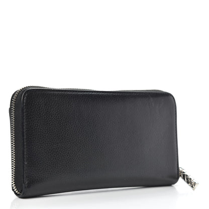 Chanel Grained Calfskin Neo Executive Zip Around Wallet Black 3 of 11