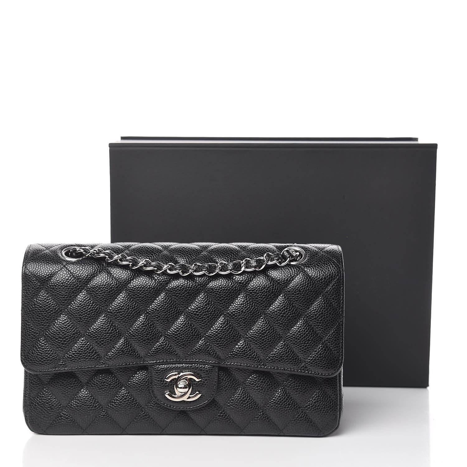 Chanel Caviar Quilted Medium Double Flap Black 11 of 11