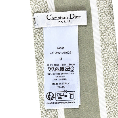 Christian Dior Silk Butterflies Around the World Mitzah Scarf Green 3 of 3
