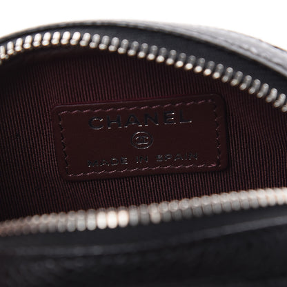 Chanel Caviar Quilted Zip Around Classic Coin Purse Black 6 of 8