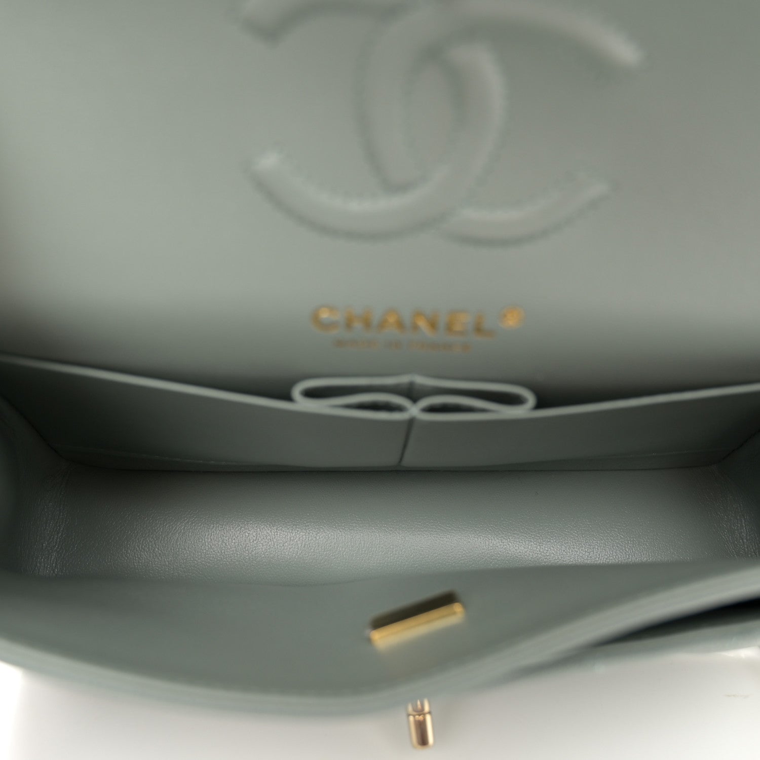 Chanel Caviar Quilted Small Double Flap Light Blue 5 of 11