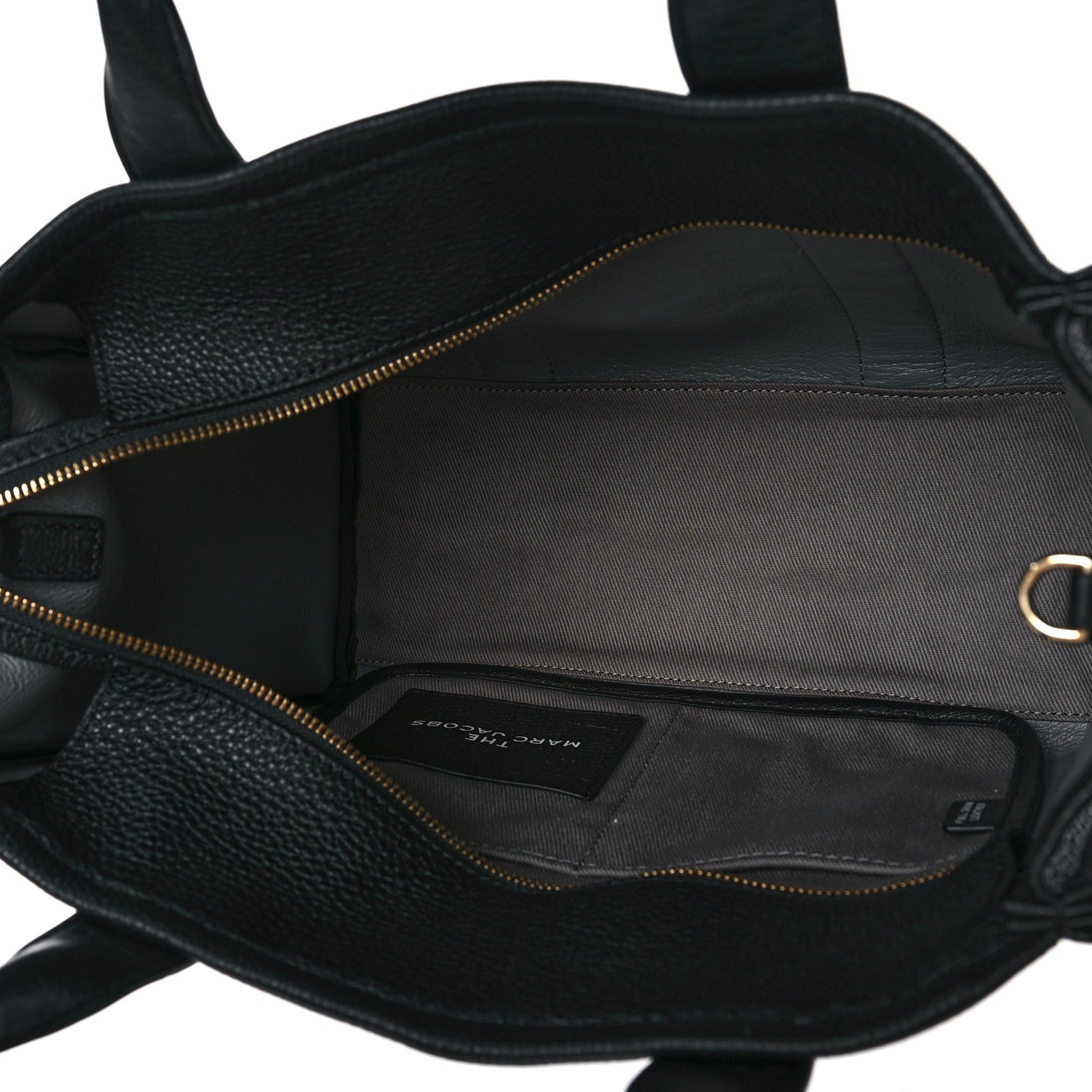 Marc Jacobs Grained Calfskin Medium The Tote Bag Black 5 of 8