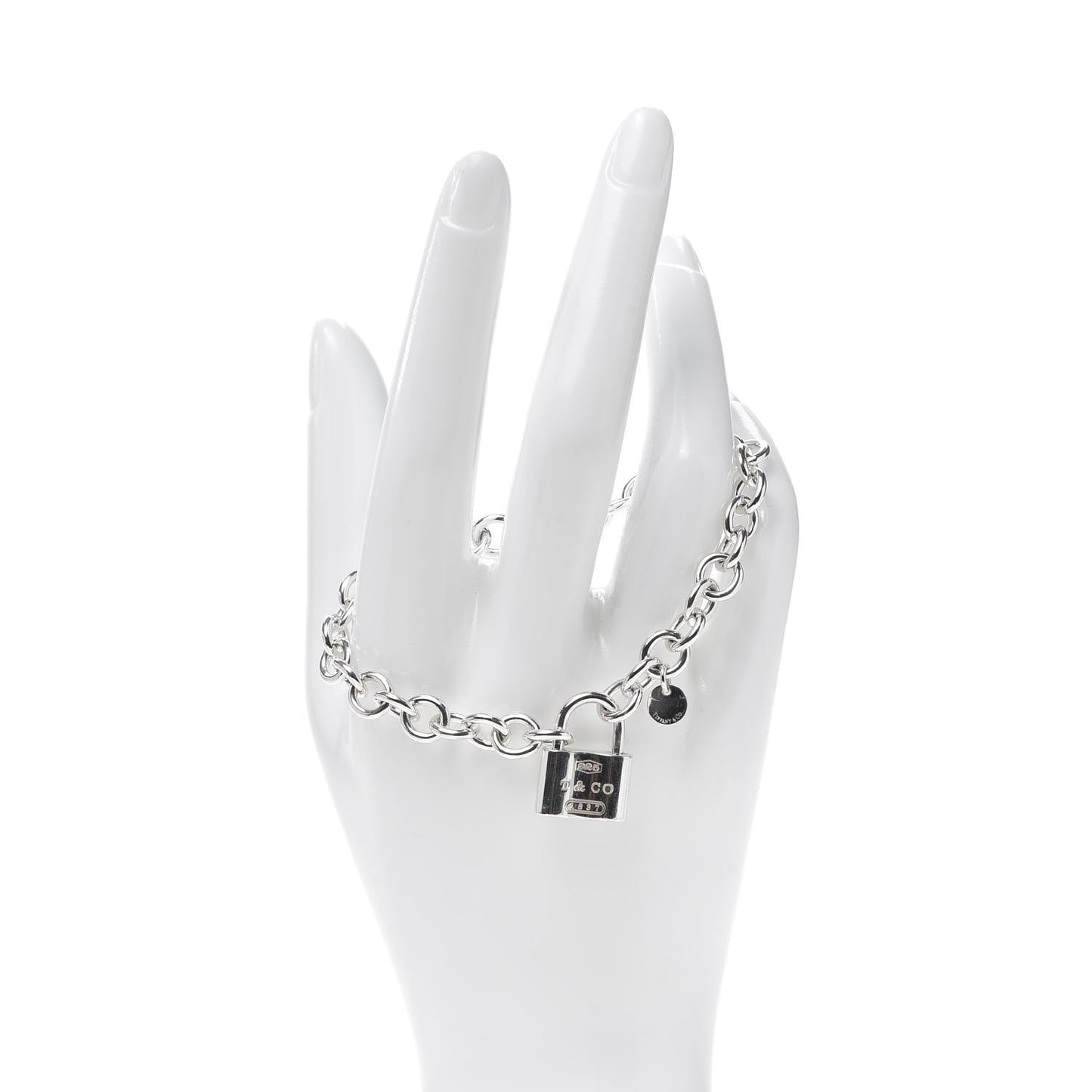 Sterling Silver 1837 Lock Charm Bracelet