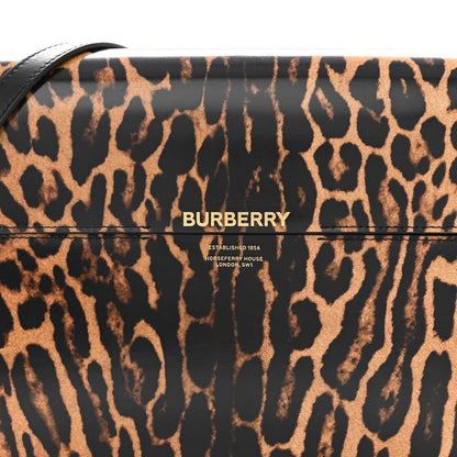 Burberry Calfskin Leopard Large Grace Bag Dark Mustard 8 of 11
