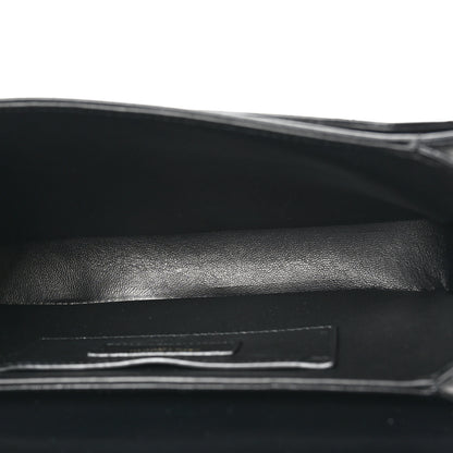 Saint Laurent Box Calfskin Monogram Medium Solferino Satchel Black 5 of 10