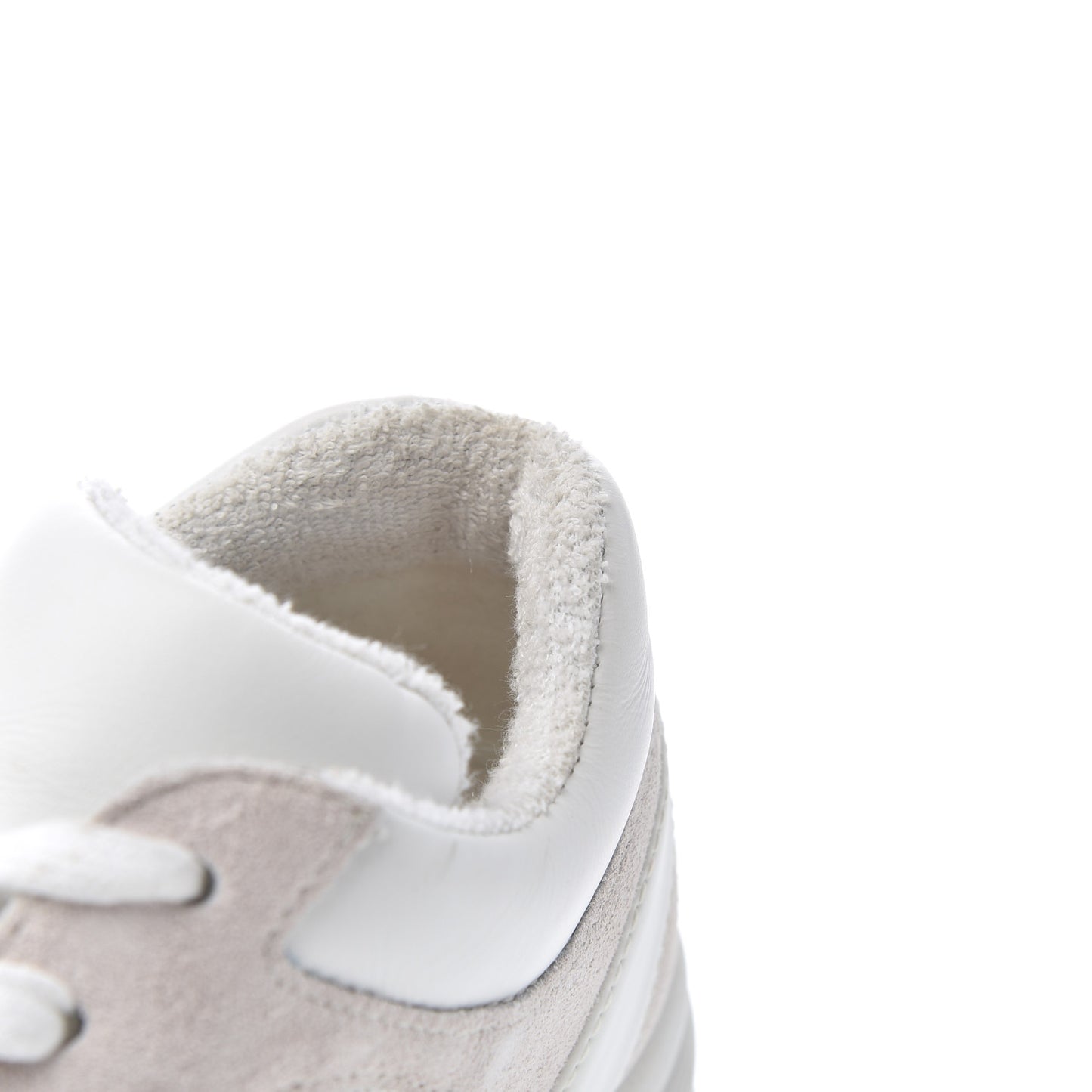 Suede Calfskin CC Sneakers 38.5 Pink White