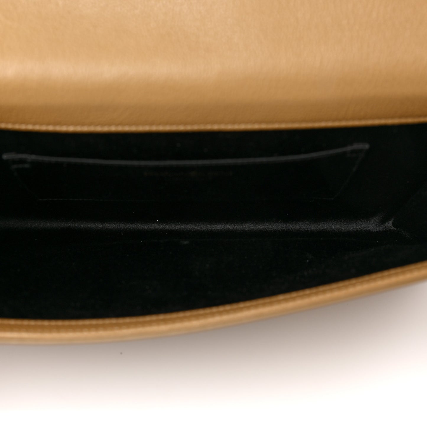 Goatskin Large Belle De Jour Clutch Beige