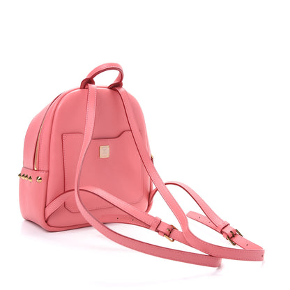 MCM Calfskin Bunny Polke Mini Backpack Pink 2 of 9