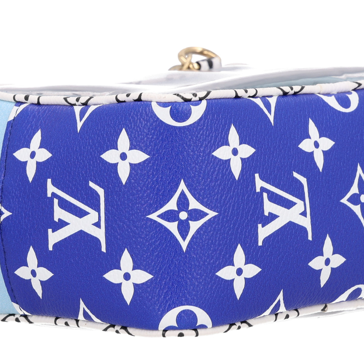 Monogram Giant Hawaii Beach Pouch Blue