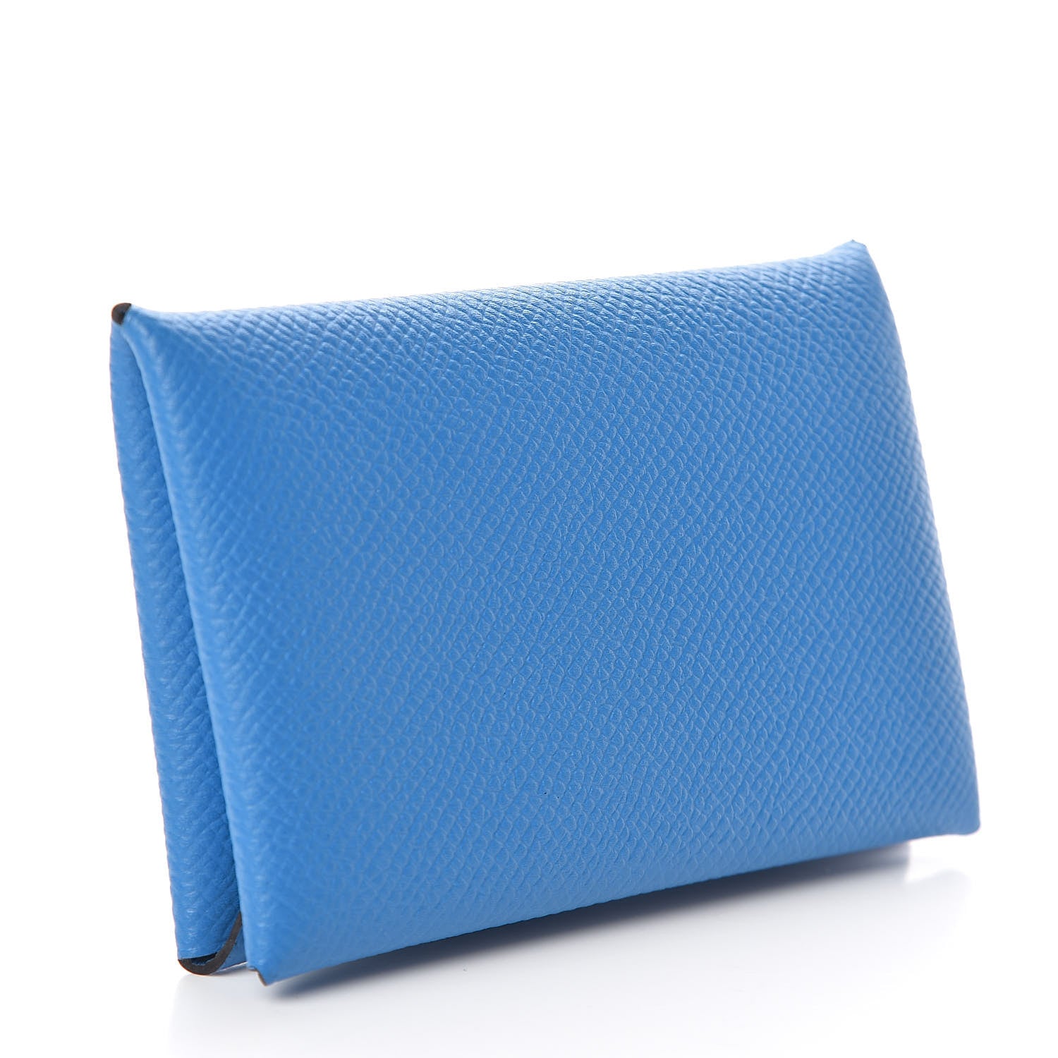 Hermes Epsom Calvi Card Case Bleu Zanzibar 3 of 6