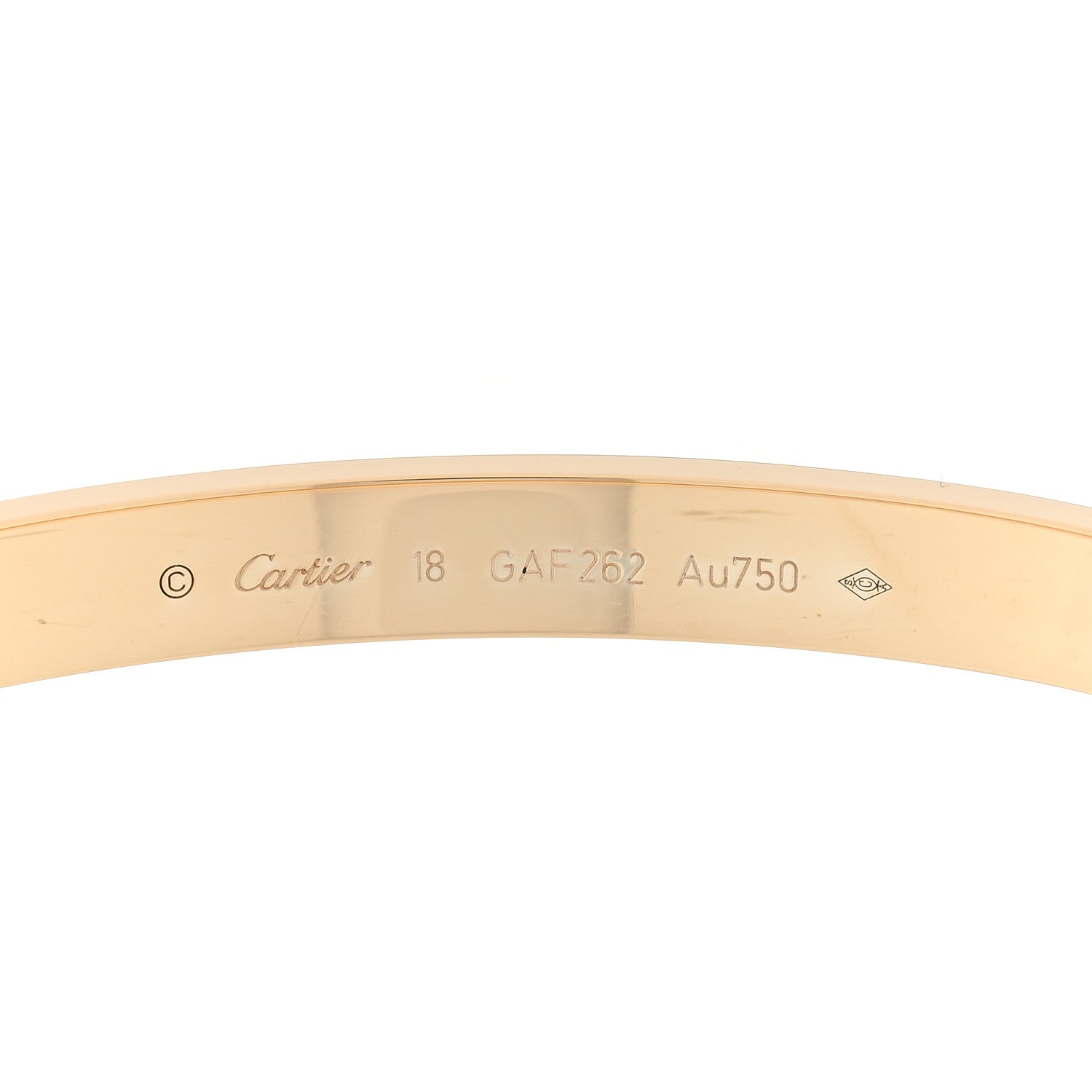 Cartier 18K Yellow Gold LOVE Bracelet 18 3 of 5