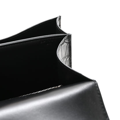 Hermes Matte Alligator Lizard Constance 24 Black Ombre 7 of 11