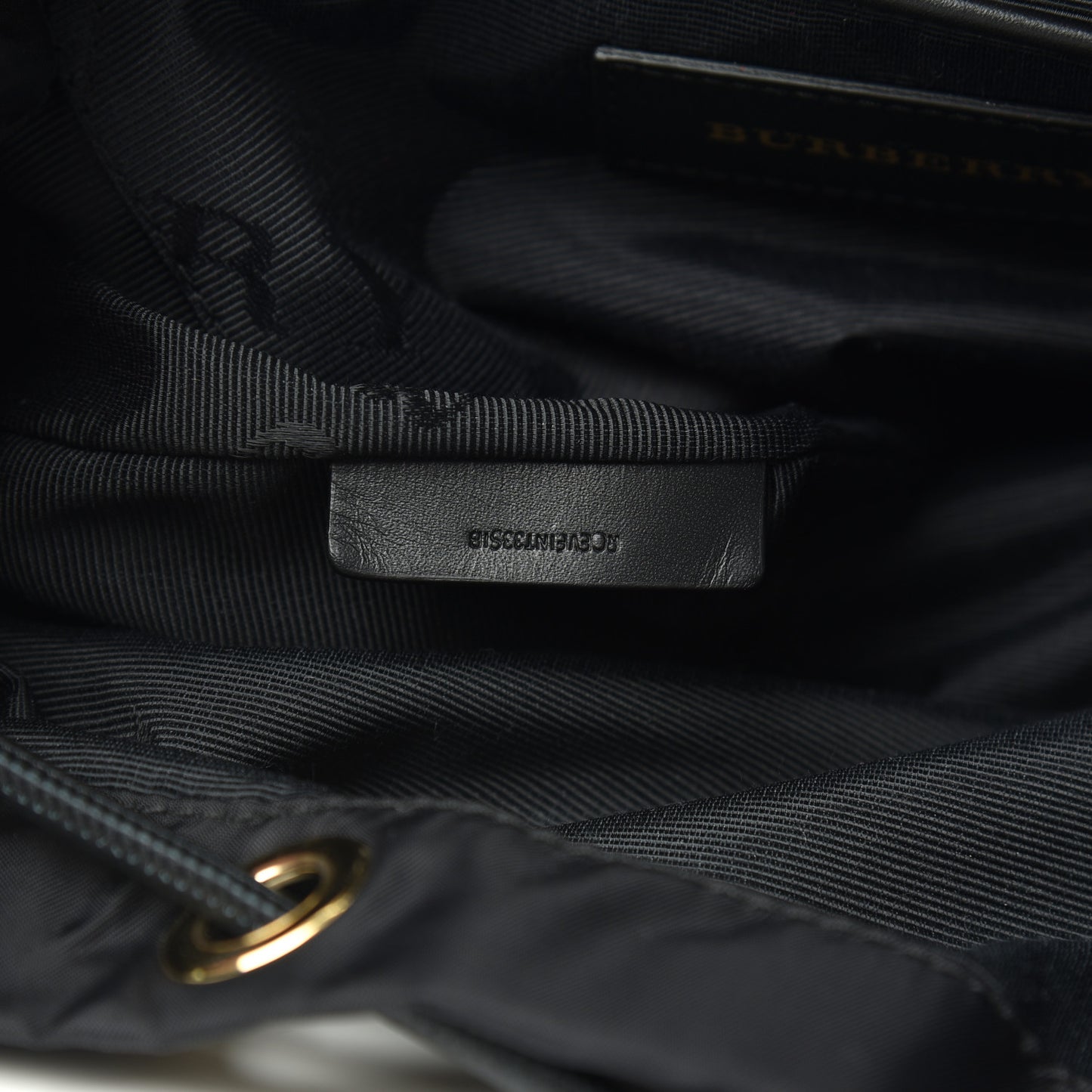 Nylon Medium Rucksack Backpack Black