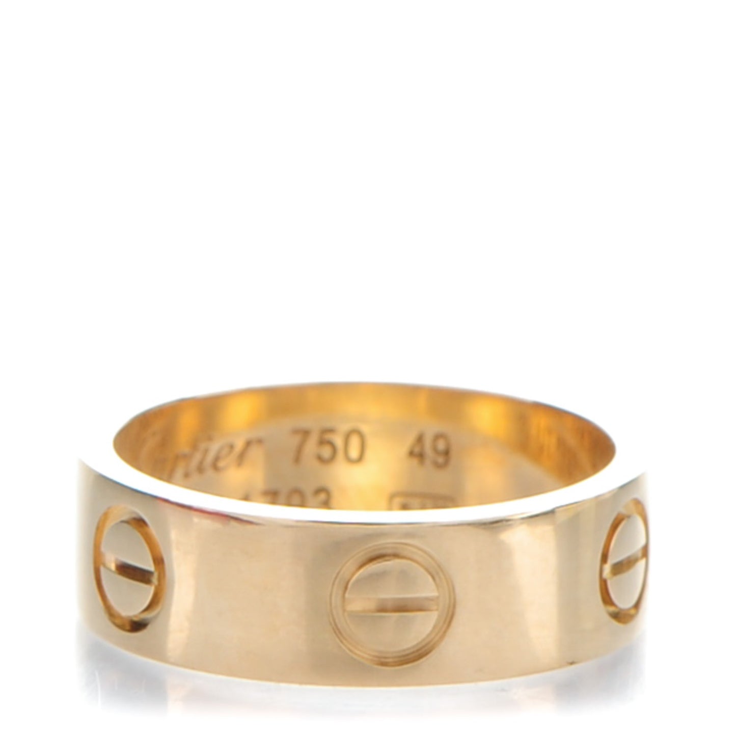 18K Yellow Gold 5.5mm LOVE Ring 49 4.75