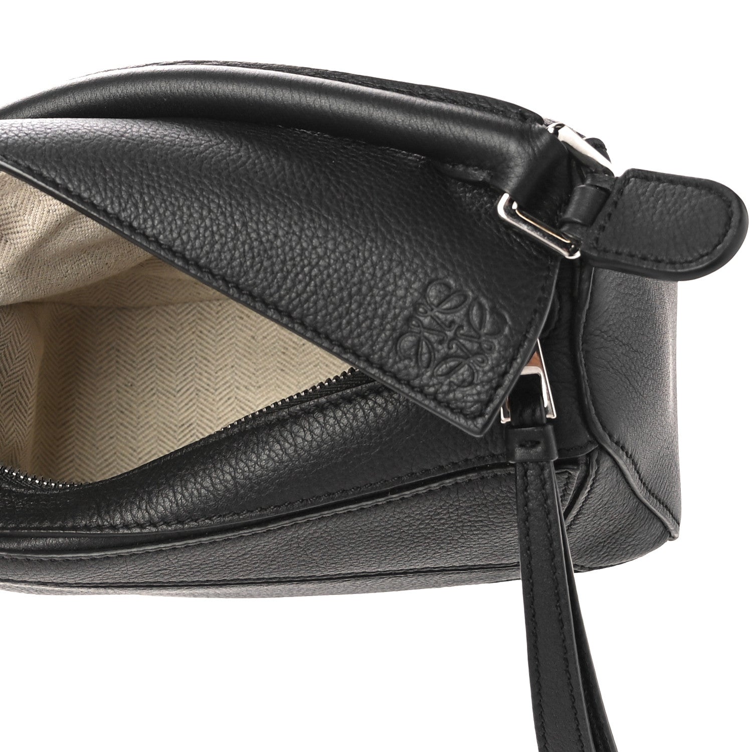 Loewe Calfskin Mini Puzzle Bag Black 5 of 10