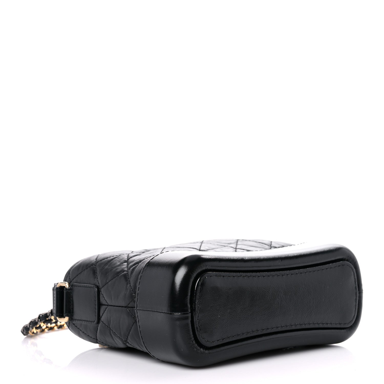 Chanel Aged Calfskin Quilted Small Gabrielle Hobo Black 4 of 11