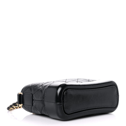 Chanel Aged Calfskin Quilted Small Gabrielle Hobo Black 4 of 11