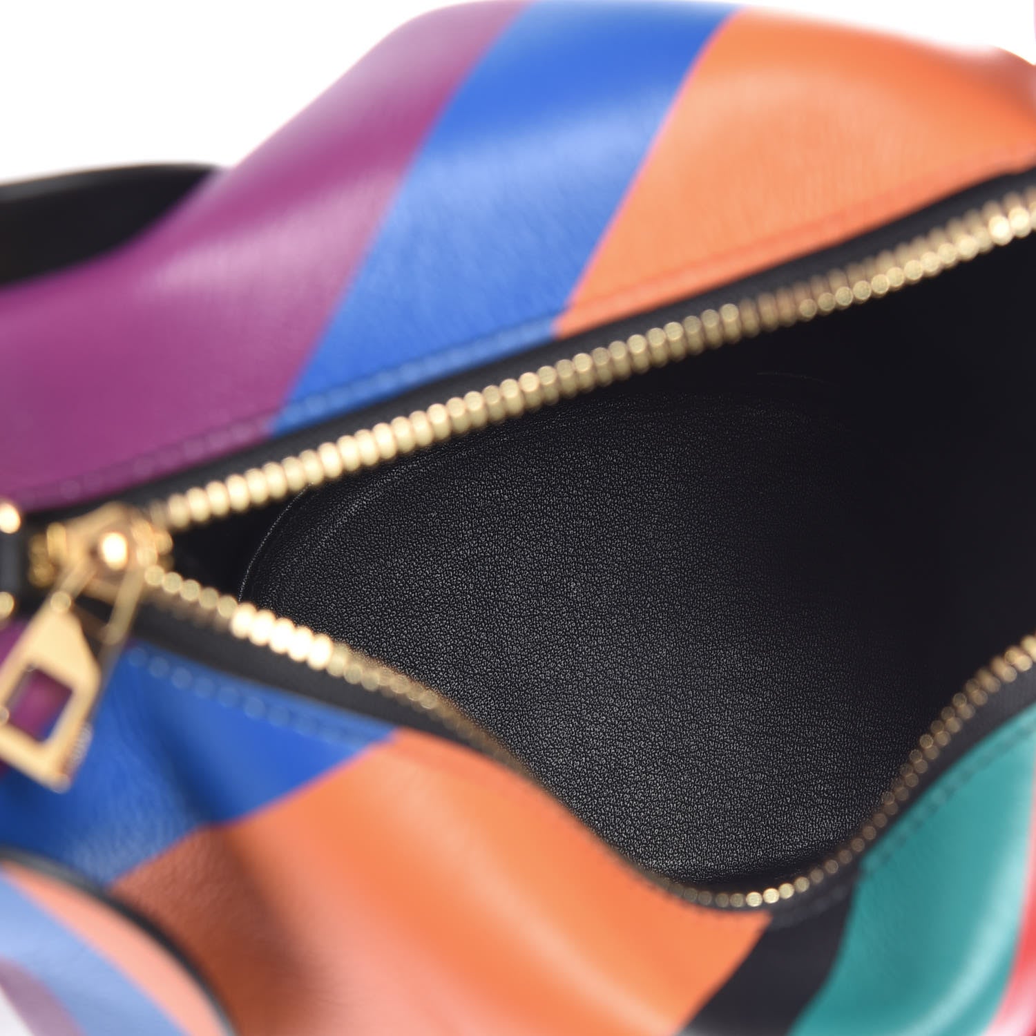 Loewe Calfskin Mini Striped Elephant Crossbody Bag Multicolor 5 of 7