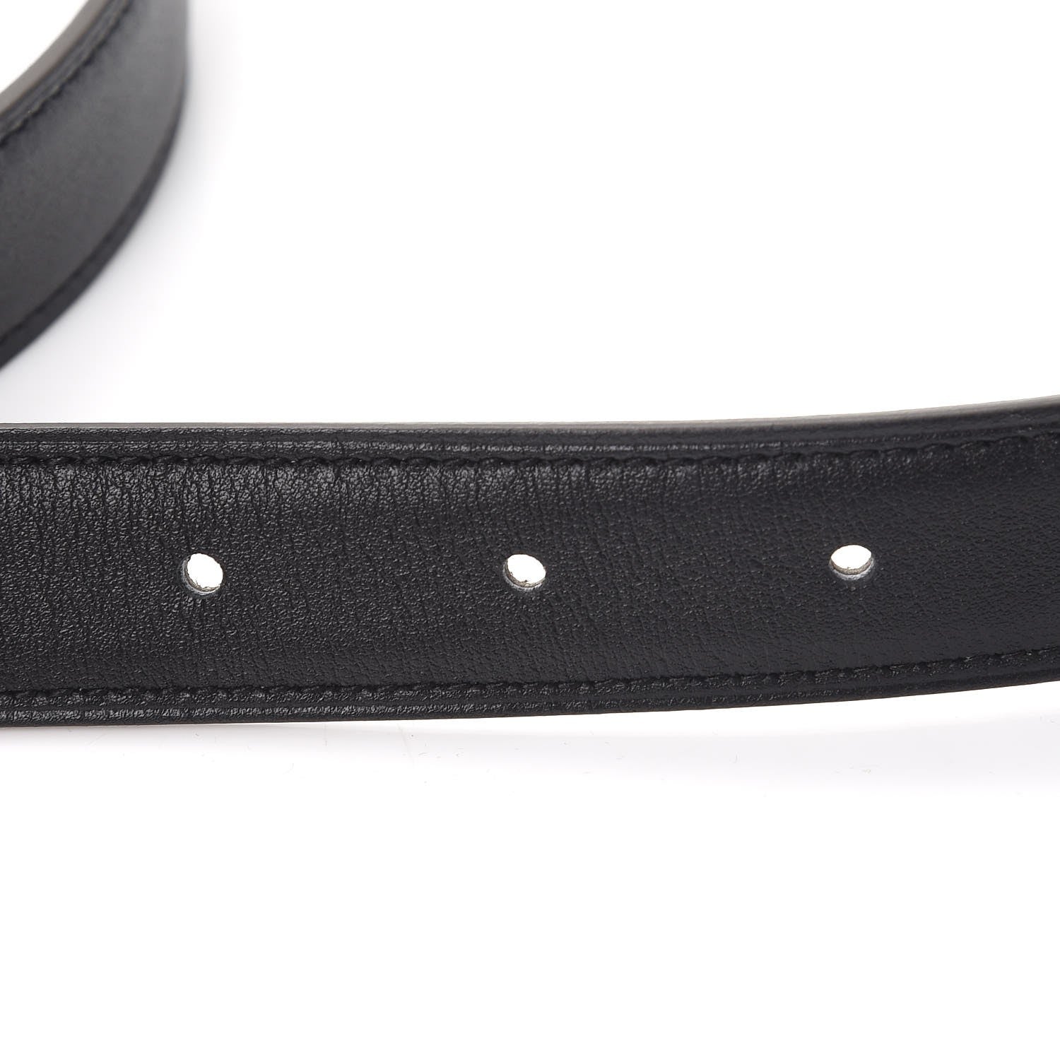 Hermes Swift Epsom 24mm Belt Strap 80 Black Etoupe 3 of 7