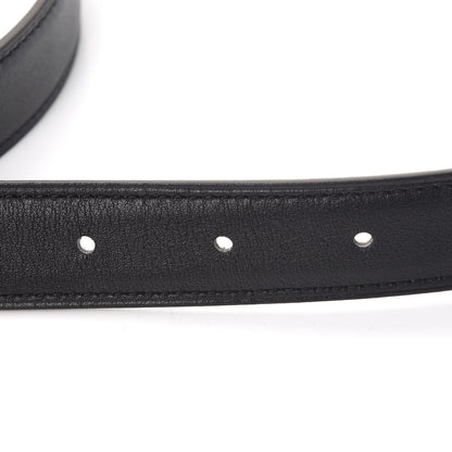 Hermes Swift Epsom 24mm Belt Strap 80 Black Etoupe 3 of 7