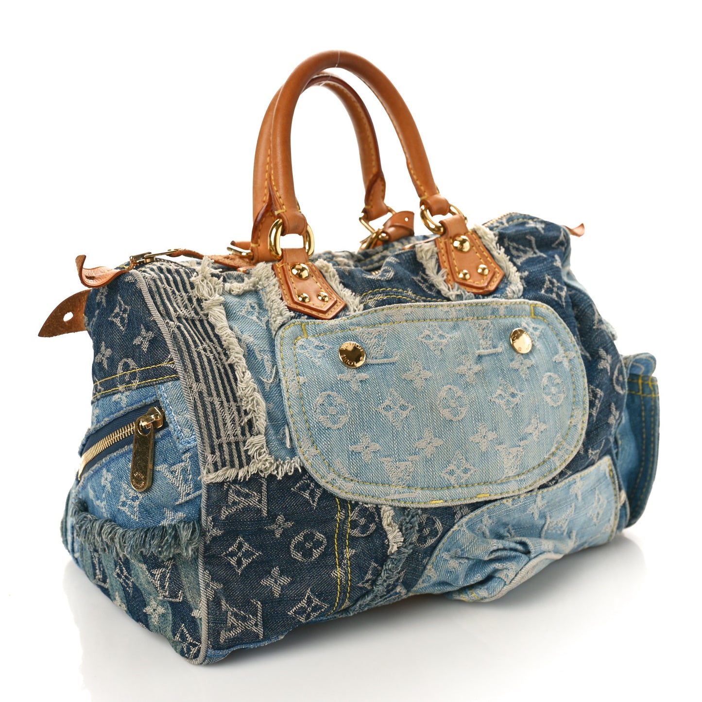 Denim Patchwork Speedy 30 Blue