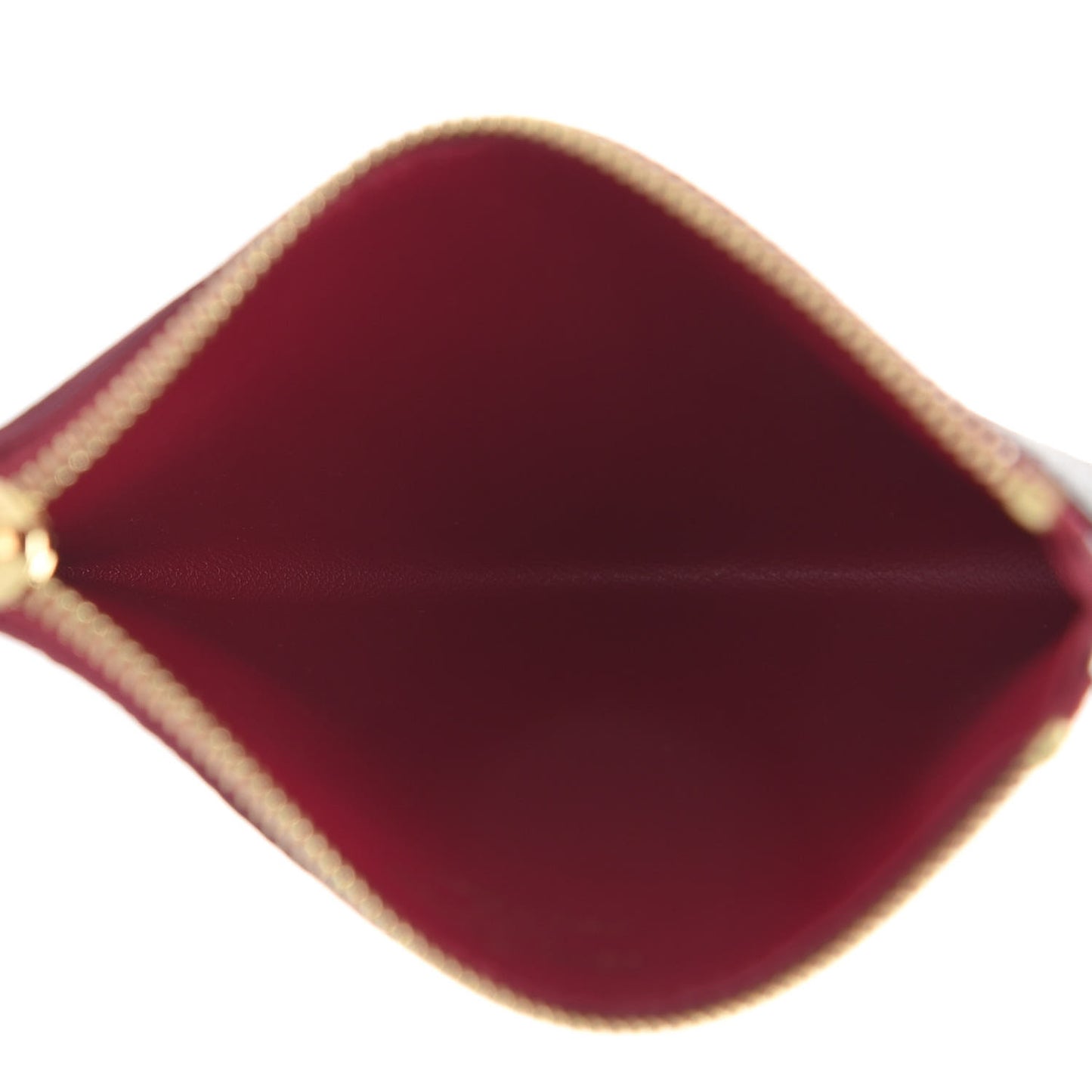 Monogram Zipped Card Holder Fuchsia
