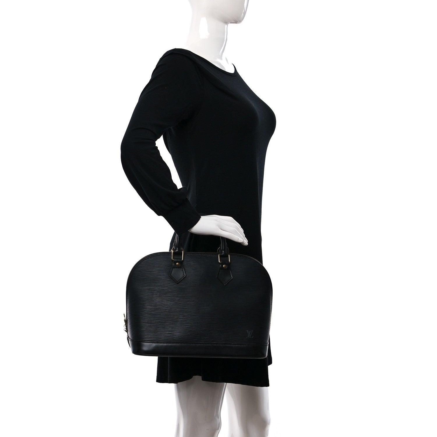 Louis Vuitton Epi Alma PM Black 2 of 8