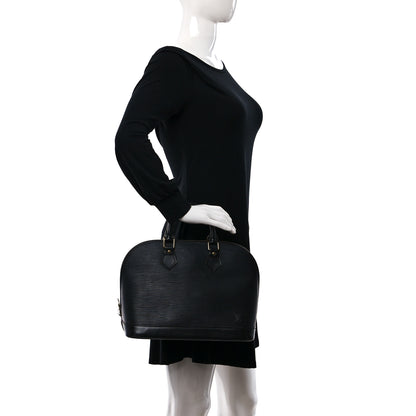 Louis Vuitton Epi Alma PM Black 2 of 8