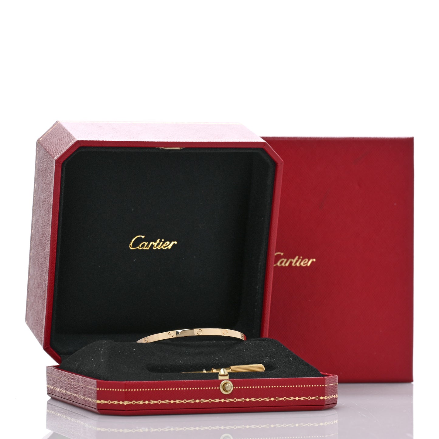 18K Yellow Gold Small LOVE Bracelet 16