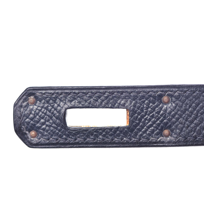 Hermes Courchevel Kelly Retourne 35 Bleu Marine 24 of 44
