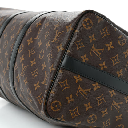 Louis Vuitton Monogram Macassar Keepall Bandouliere 45 8 of 11