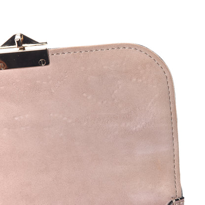 Valentino Garavani Vitello Sequin Embellished Small Glam Lock Rockstud Flap Poudre 9 of 11