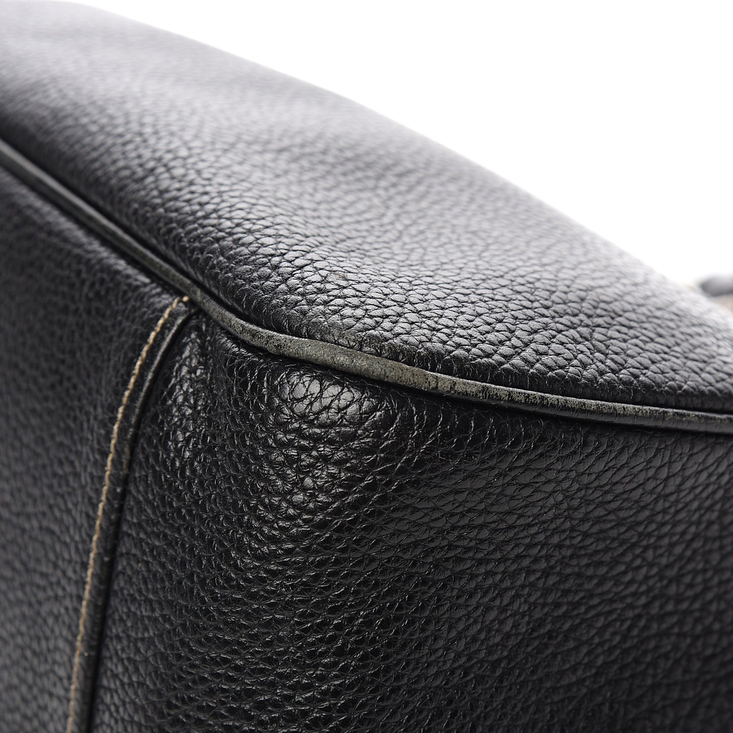 Vitello Daino Shoulder Bag Black