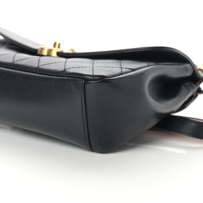 Chanel Lambskin Quilted Curved Flap Black 11 of 17