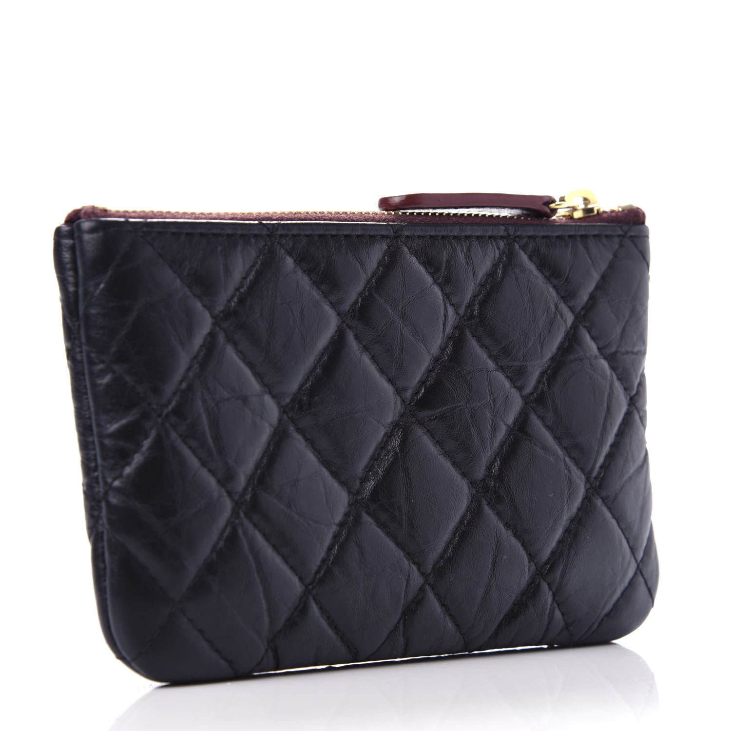Chanel Aged Calfskin Quilted Small Reissue Cosmetic Case Black 3 of 8