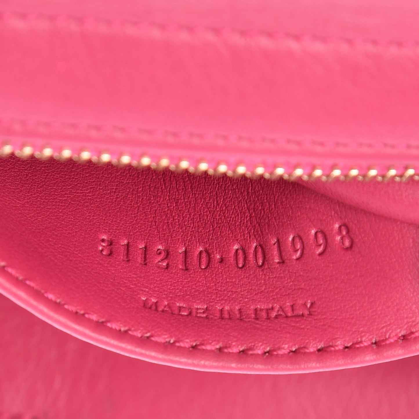 Calfskin Small Classic Y Cabas Fuchsia