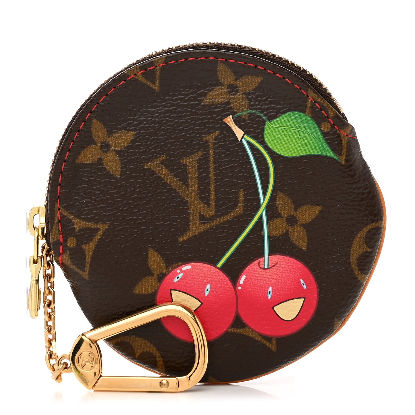 Monogram Cerises Round Coin Purse