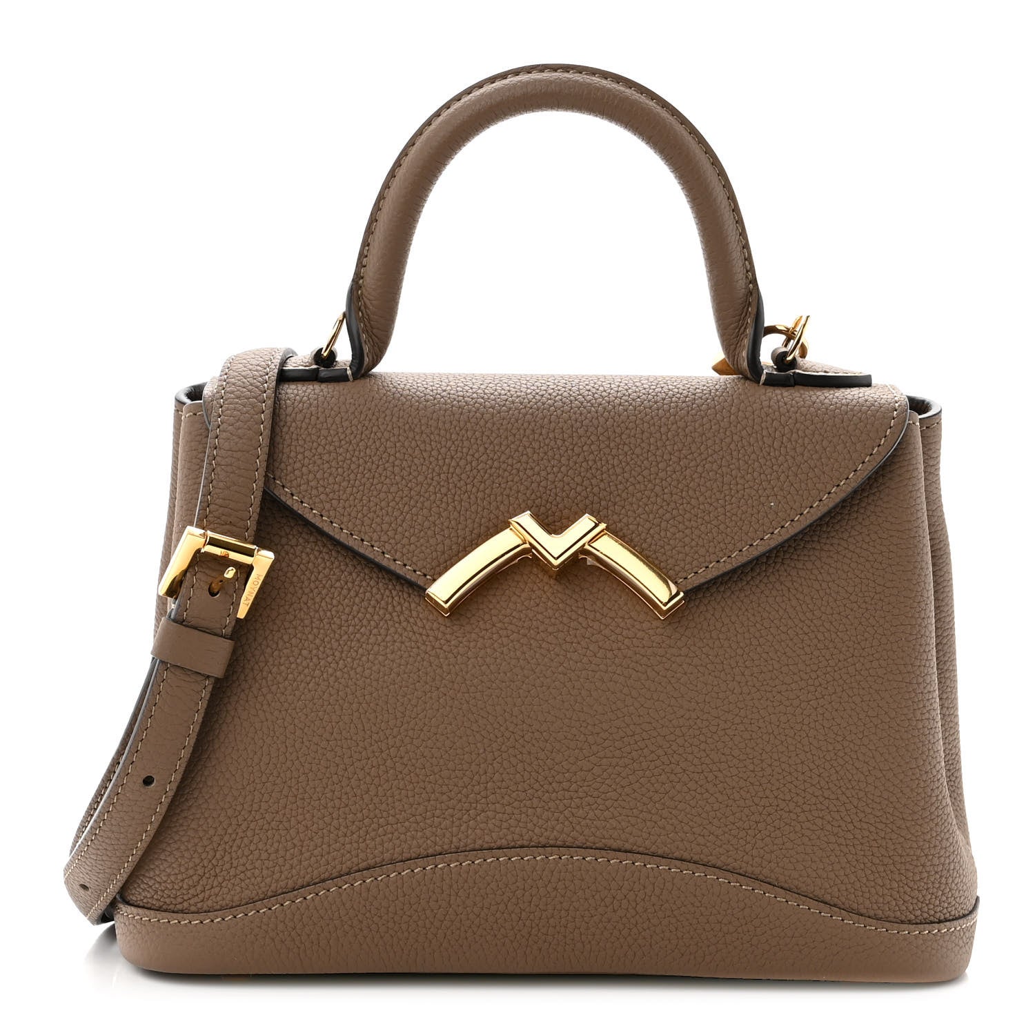 Moynat Taurillon Blush Calfskin Gabby BB Taupe 1 of 9