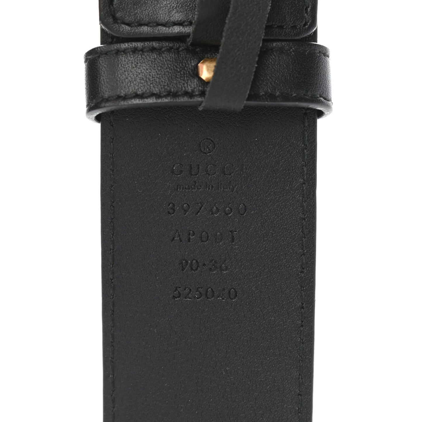 Calfskin Double G 40mm Belt 90 36 Black