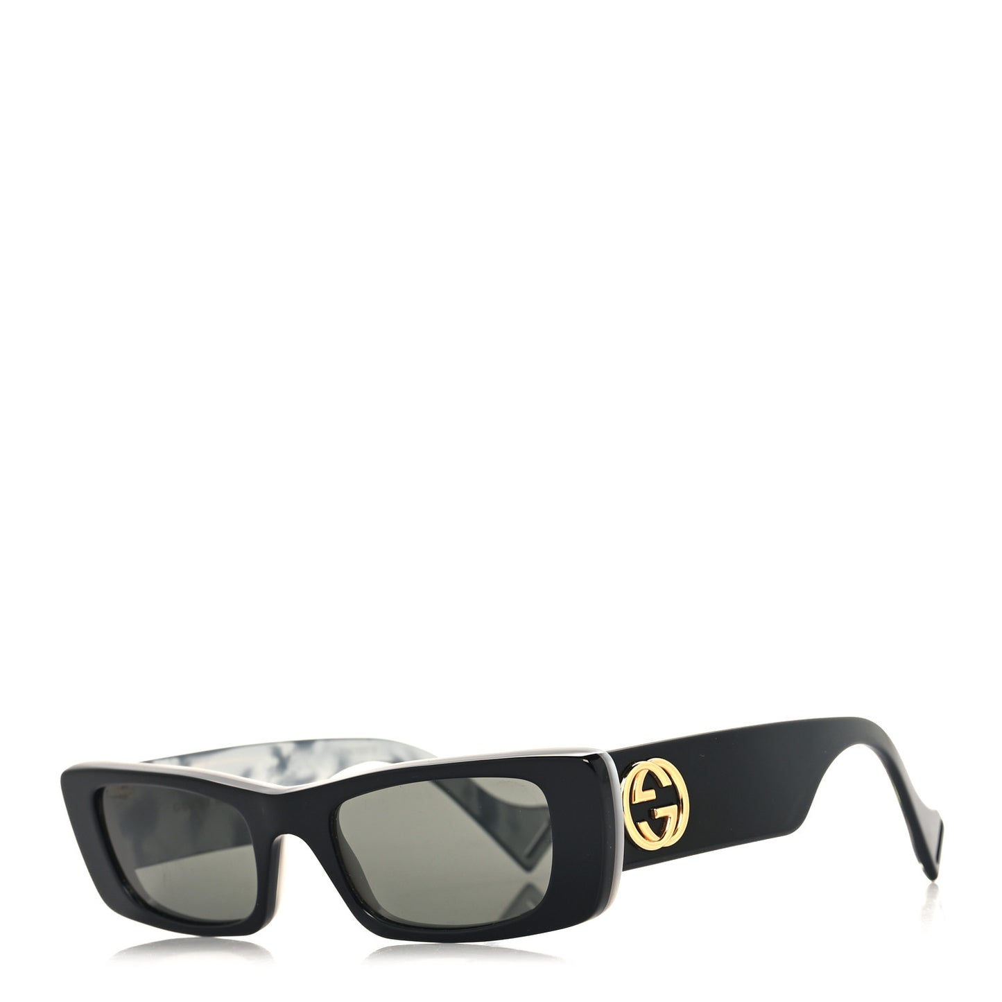 Acetate Rectangular Sunglasses GG0516S Black