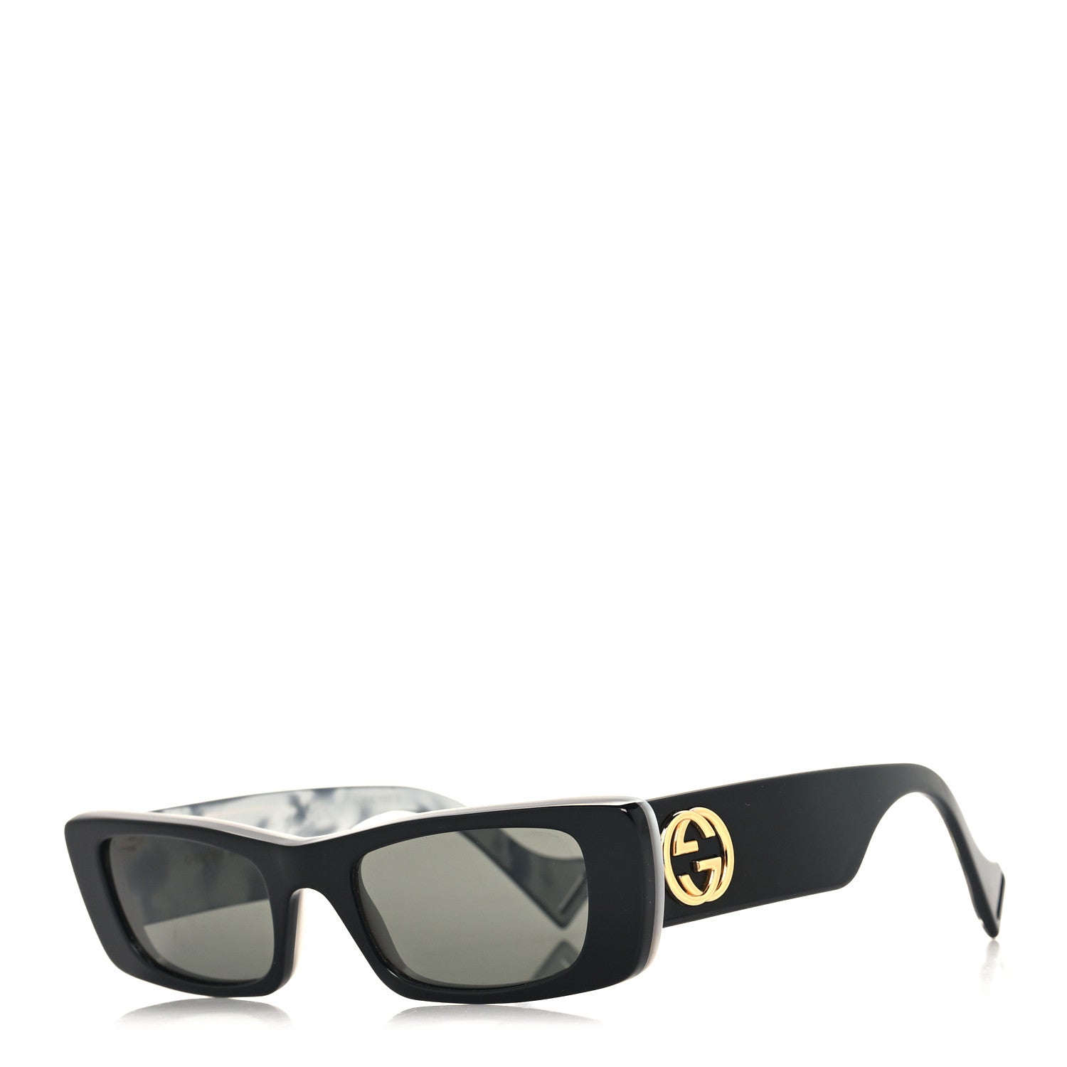 Gucci Acetate Rectangular Sunglasses GG0516S Black 1 of 7