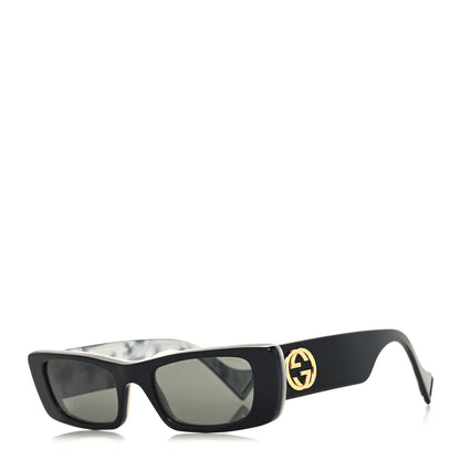 Gucci Acetate Rectangular Sunglasses GG0516S Black 1 of 7