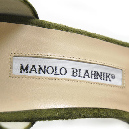 FASHIONPHILE MANOLOBLAHNIKSuedePumps38.5Green 7 of 7