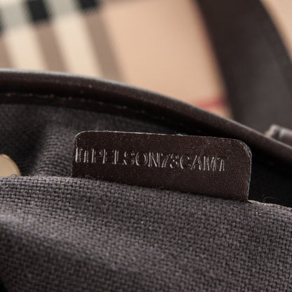 Burberry Haymarket Check Medium Onslow Tote Chocolate 8 of 8