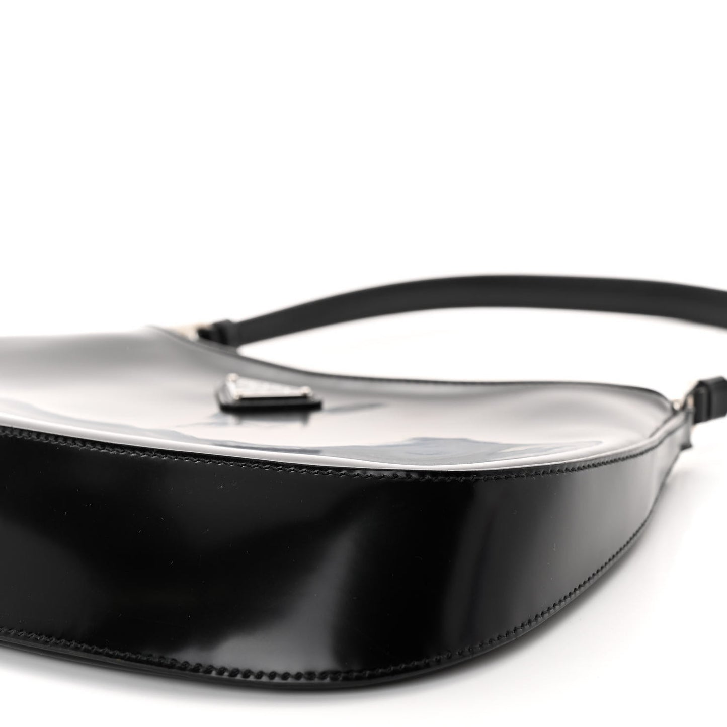Spazzolato Cleo Shoulder Bag Black