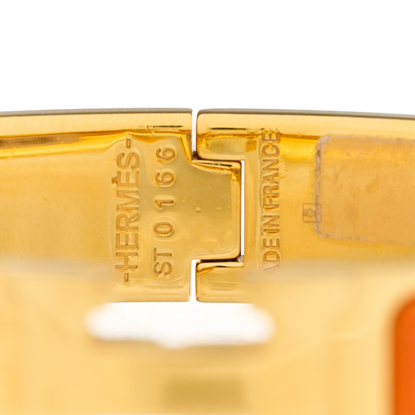 Enamel Narrow Clic Clac H Bracelet PM Orange